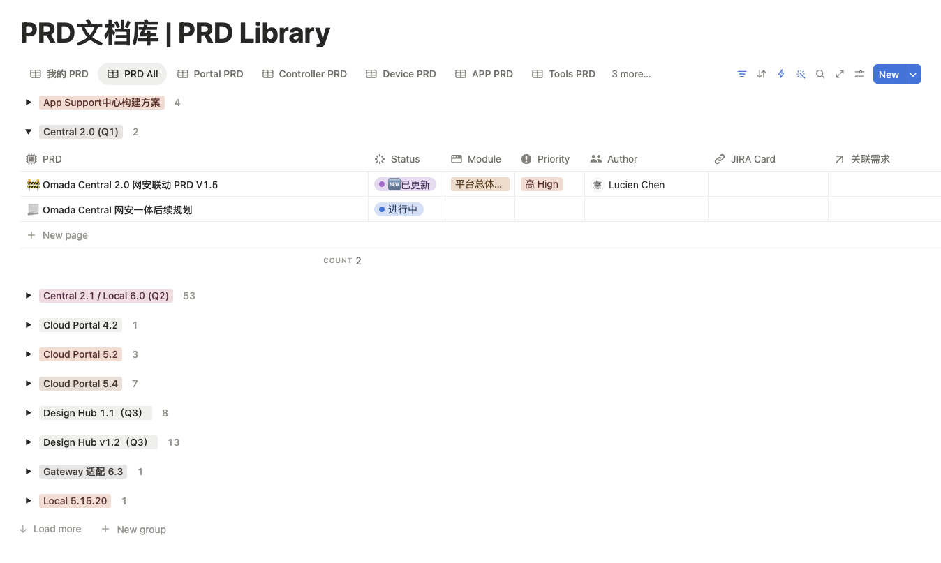 PRD Library 截图